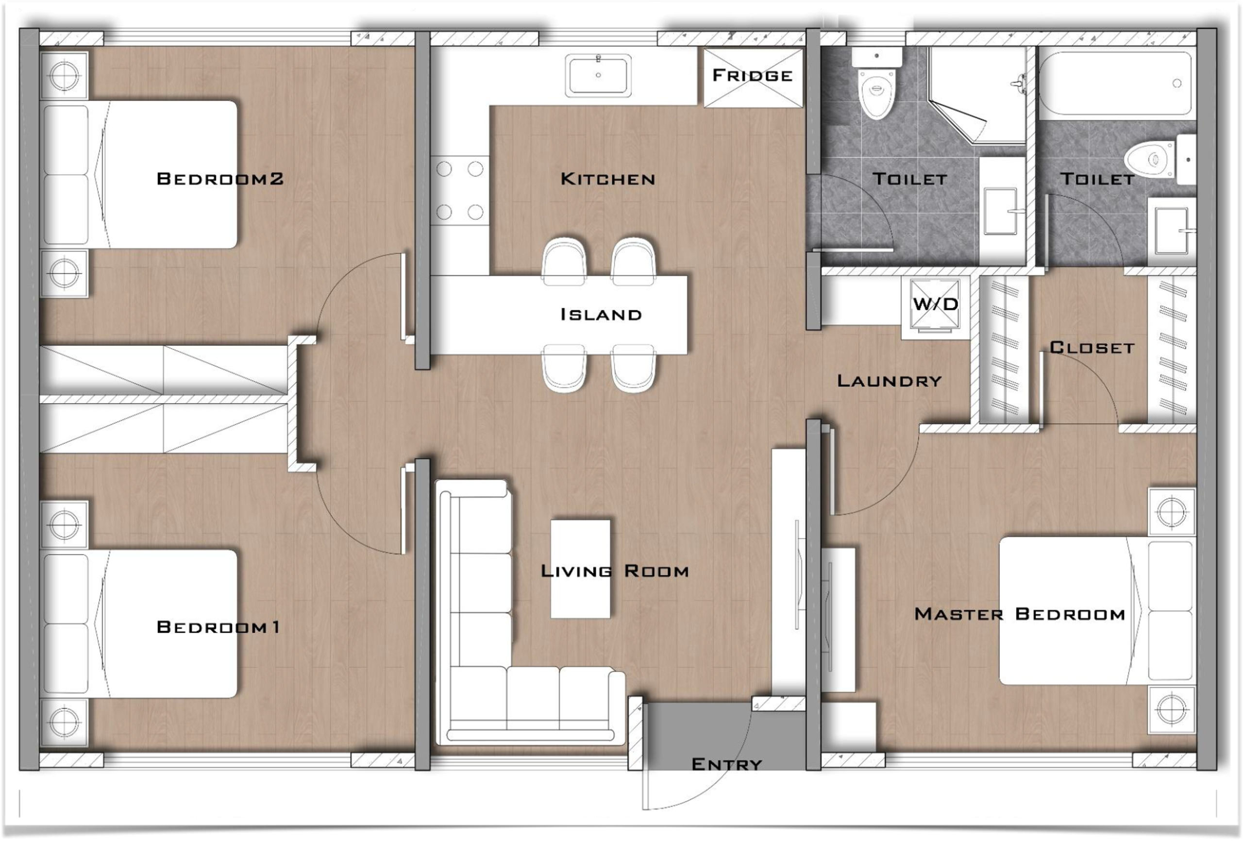 bathurst bungalow sapphire 90 sqm floor plan.webp